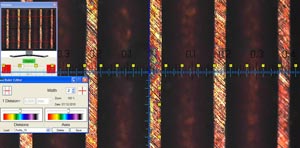 Cilindro rotocalco con luce coassiale e microscopio 2034-100 (50 linee/cm)