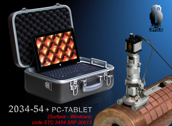 Set Suitcase + Microsoft Surface + Keyboard for 2034/2054 USB Pocket Microscope