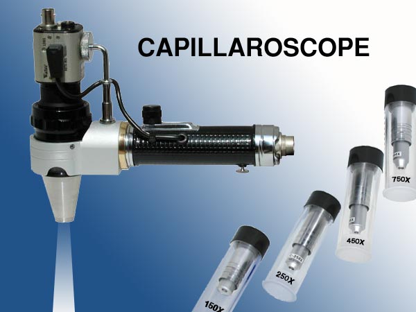 Capillaroscopio con obiettivi
